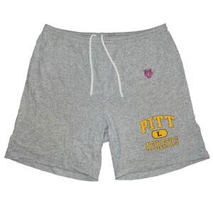 Vintage 90s University Pittsburgh Pitt Athletics MV Sport Drawstring Shorts L